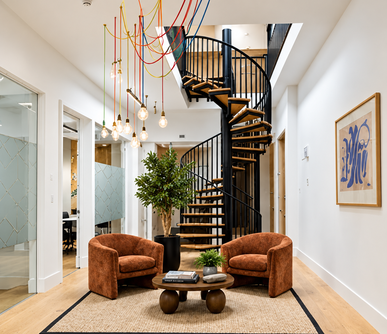 Hatton Garden staircase and interior
