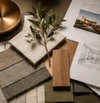 Design samples and space plans