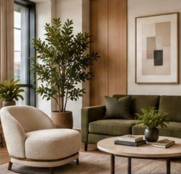 Furniture in a considered interior